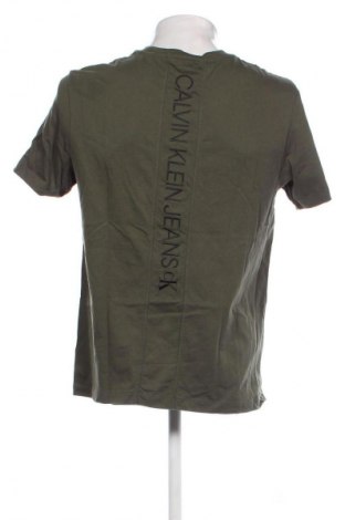 Herren T-Shirt Calvin Klein Jeans, Größe M, Farbe Grün, Preis 26,56 €