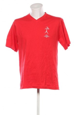 Herren T-Shirt Hanes, Größe L, Farbe Rot, Preis 13,99 €
