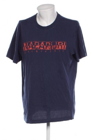 Herren T-Shirt Napapijri, Größe 3XL, Farbe Blau, Preis 56,37 €