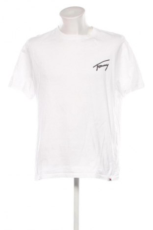 Herren T-Shirt Tommy Jeans, Größe L, Farbe Weiß, Preis 56,99 €