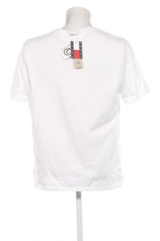 Herren T-Shirt Tommy Jeans, Größe L, Farbe Weiß, Preis 56,99 €