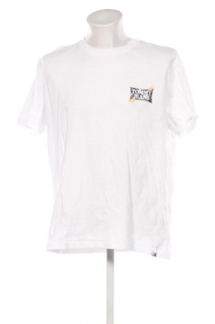 Herren T-Shirt Tommy Jeans, Größe XL, Farbe Weiß, Preis 56,99 €
