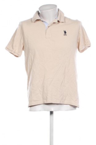 Férfi póló U.S. Polo Assn., Méret L, Szín Bézs, Ár 21 600 Ft