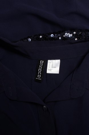 Γυναικείο πουκάμισο H&M Divided, Μέγεθος L, Χρώμα Μπλέ, Τιμή 9,28 €