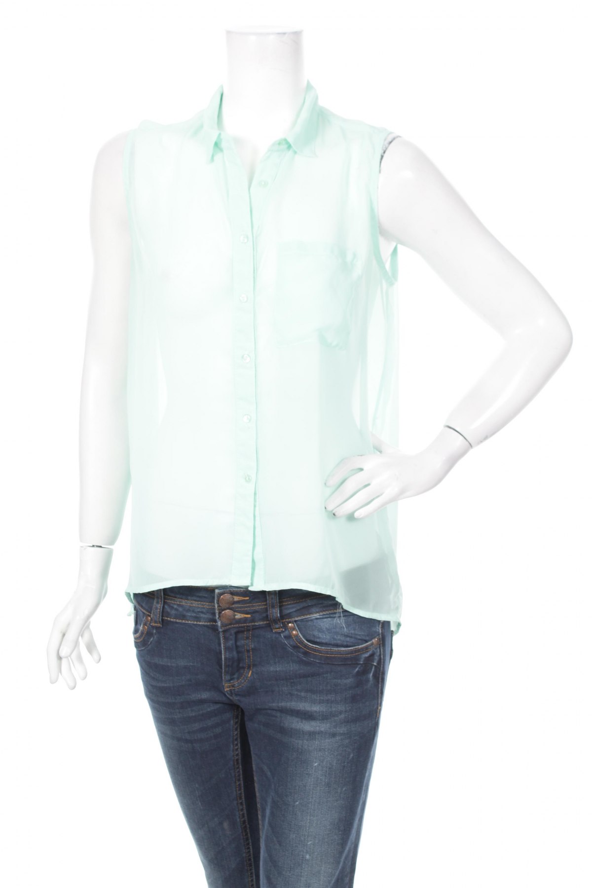 Γυναικείο πουκάμισο Tally Weijl, Μέγεθος L, Χρώμα Μπλέ, Τιμή 8,66 €