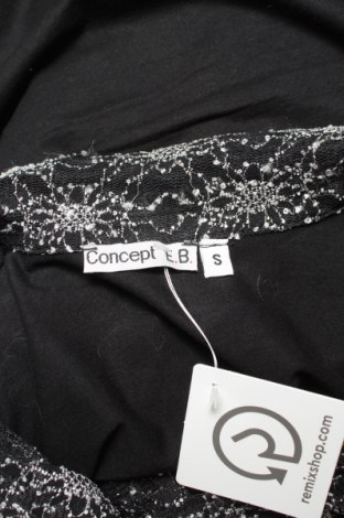 Γυναικείο πουκάμισο Concept E.b., Μέγεθος S, Χρώμα Μαύρο, Τιμή 11,34 €