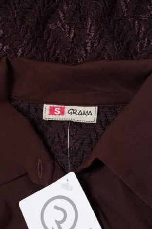 Γυναικείο πουκάμισο Grama, Μέγεθος S, Χρώμα Καφέ, Τιμή 15,98 €