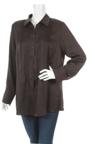 Γυναικείο πουκάμισο Samoon By Gerry Weber, Μέγεθος XL, Χρώμα Καφέ, Τιμή 22,68 €