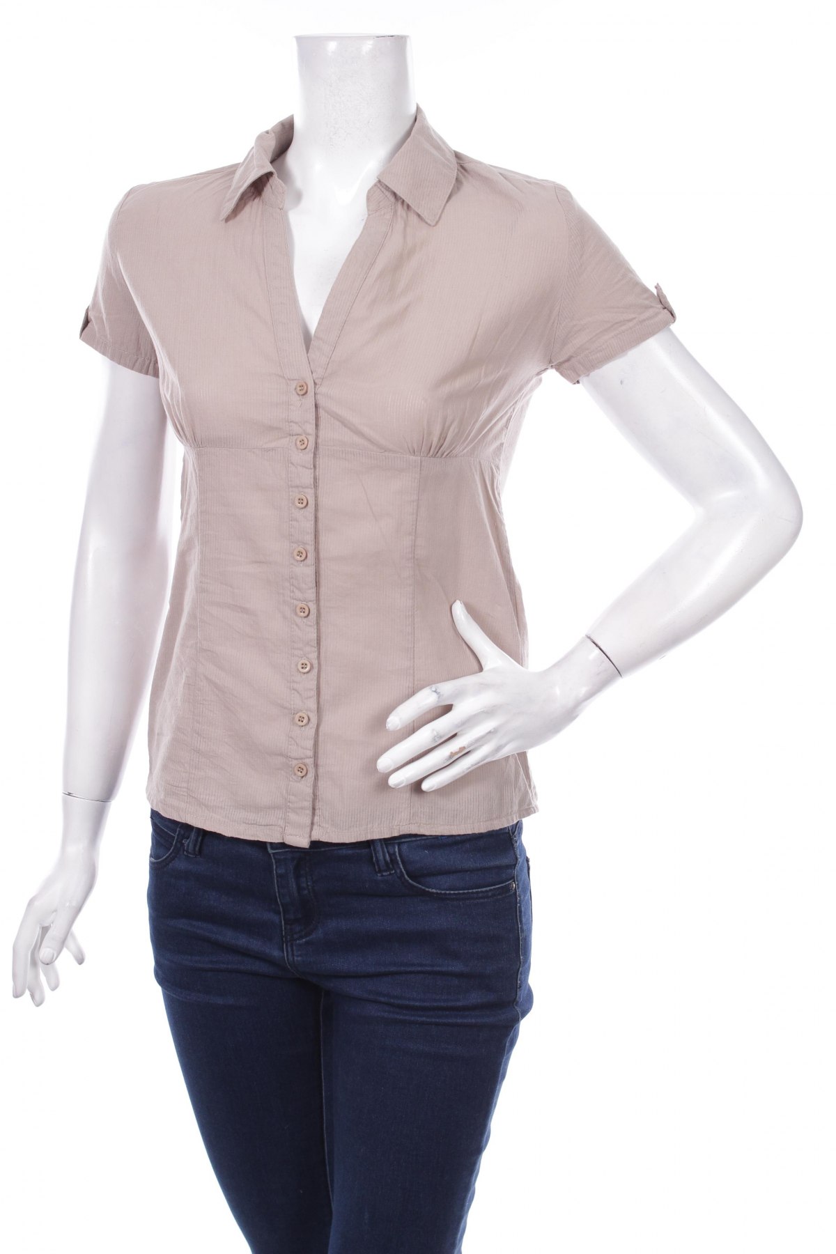 Γυναικείο πουκάμισο, Μέγεθος S, Χρώμα  Μπέζ, Τιμή 16,49 €