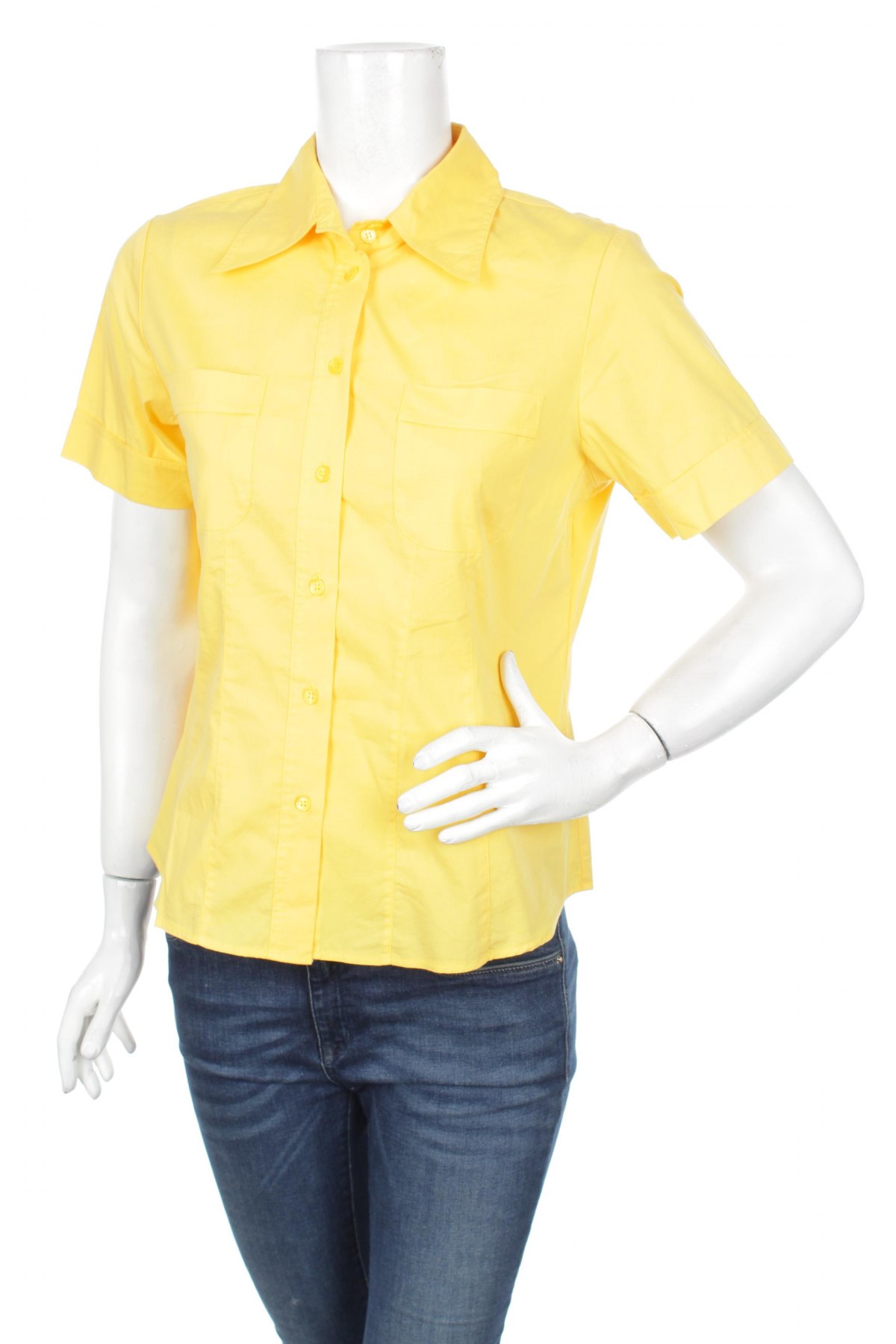 Γυναικείο πουκάμισο Basixx, Μέγεθος M, Χρώμα Κίτρινο, Τιμή 13,43 €