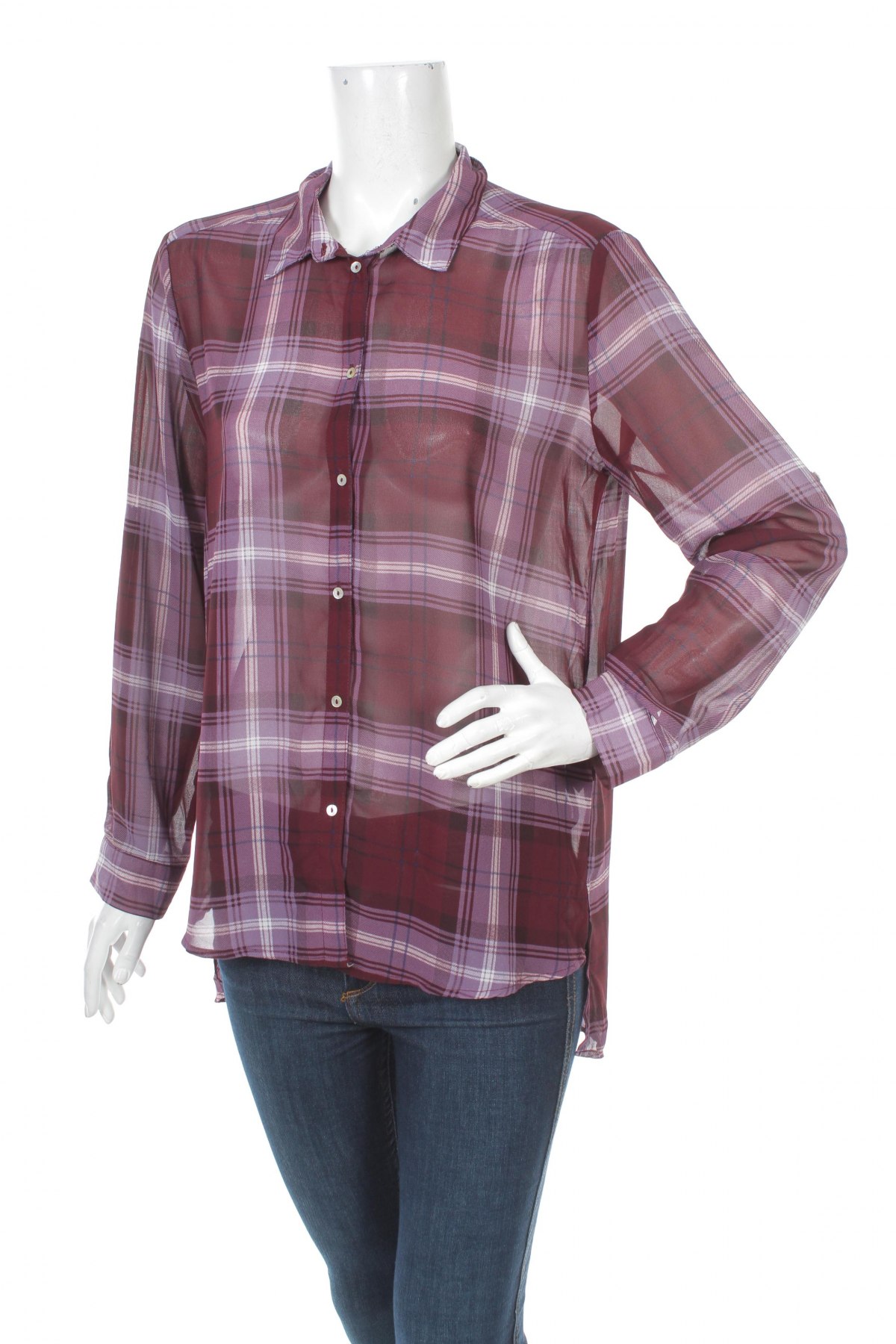 Γυναικείο πουκάμισο H&M, Μέγεθος M, Χρώμα Βιολετί, Τιμή 15,46 €