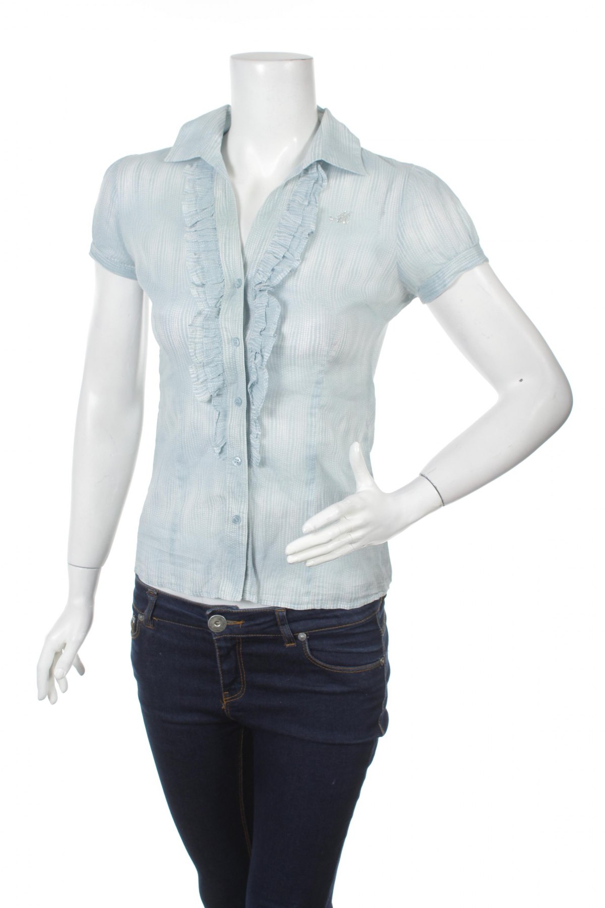 Γυναικείο πουκάμισο Motivi, Μέγεθος S, Χρώμα Μπλέ, Τιμή 10,82 €