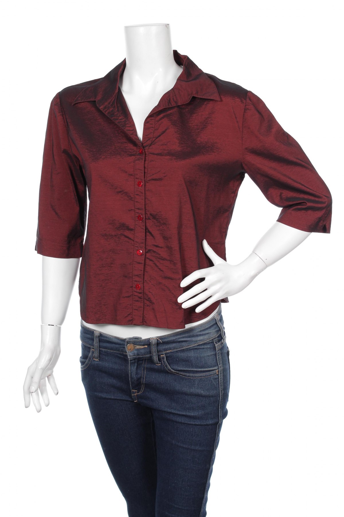 Γυναικείο πουκάμισο Orsay, Μέγεθος S, Χρώμα Κόκκινο, Τιμή 21,03 €