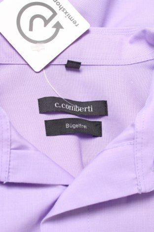 Мъжка риза C.Comberti, Размер M, Цвят Лилав, Цена 21,00 лв.
