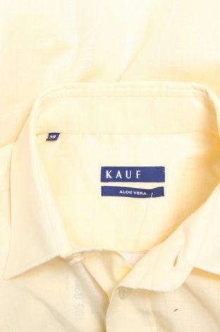 Мъжка риза Kauf, Размер M, Цвят Жълт, Цена 20,00 лв.