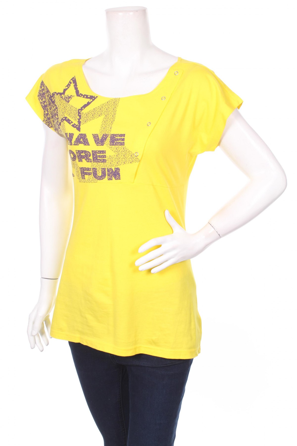 Дамска блуза Blind Date, Размер S, Цвят Жълт, Цена 18,00 лв.