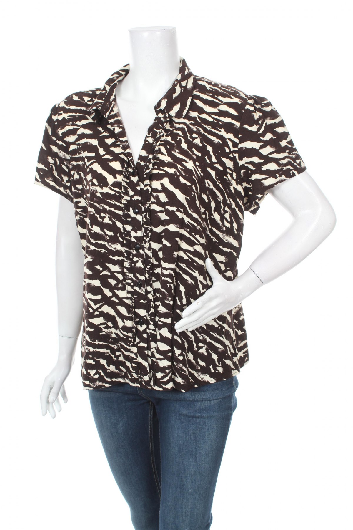 Дамска риза Sag Harbor, Размер XL, Цвят Бежов, Цена 29,90 лв.
