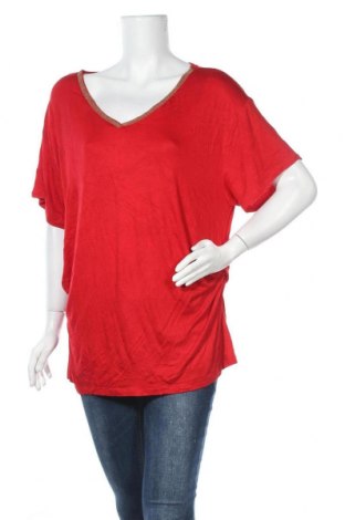 Дамска блуза Ellen Tracy, Размер XXL, Цвят Червен, 96% вискоза, 4% еластан, Цена 14,11 лв.