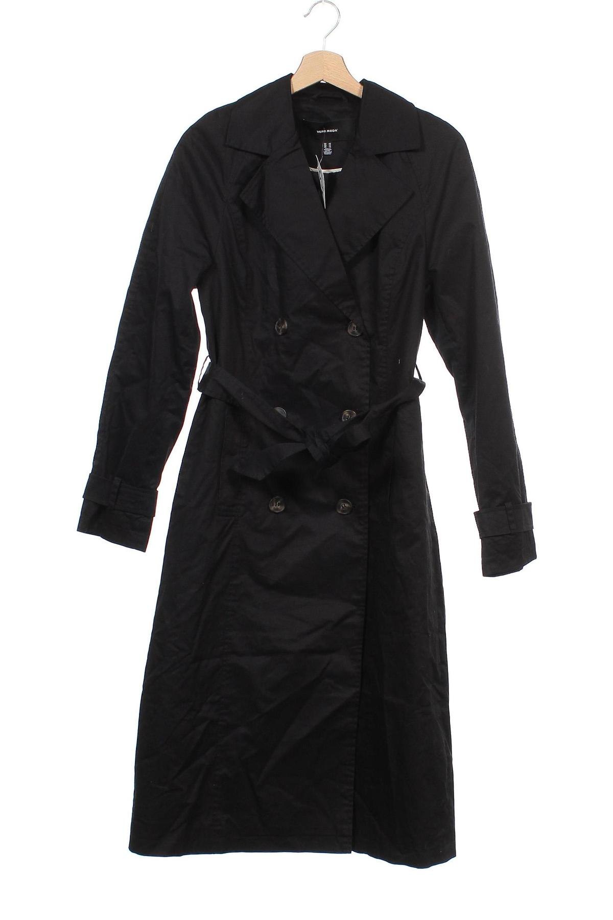 Dámský přechodný kabát  Vero Moda, Velikost S, Barva Černá, Bavlna, Cena  1 109,00 Kč