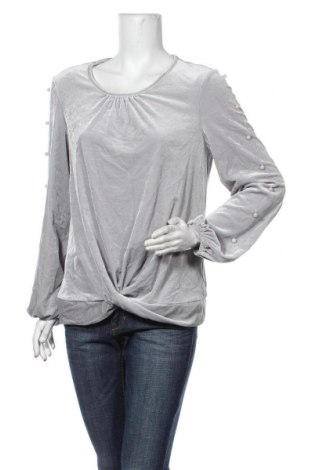 Дамска блуза Canda, Размер M, Цвят Сив, 90% полиестер, 10% еластан, Цена 27,30 лв.