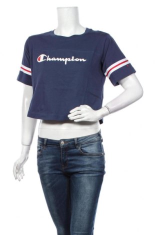 Damen Shirt Champion, Größe S, Farbe Blau, Baumwolle, Preis 17,68 €