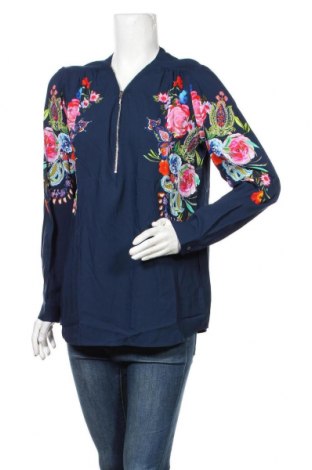 Γυναικεία μπλούζα Desigual, Μέγεθος L, Χρώμα Μπλέ, Βισκόζη, Τιμή 42,94 €
