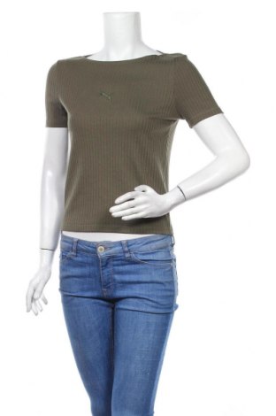 Γυναικεία μπλούζα PUMA, Μέγεθος S, Χρώμα Πράσινο, 62% πολυεστέρας, 34% βαμβάκι, 4% ελαστάνη, Τιμή 24,74 €