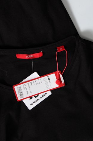 Γυναικεία μπλούζα S.Oliver, Μέγεθος S, Χρώμα Μαύρο, Βαμβάκι, Τιμή 8,26 €