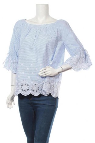 Γυναικεία μπλούζα S.Oliver, Μέγεθος L, Χρώμα Μπλέ, Βαμβάκι, Τιμή 33,17 €
