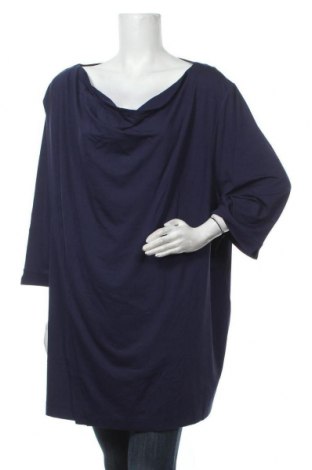 Дамска блуза Sheego, Размер 5XL, Цвят Син, 95% вискоза, 5% еластан, Цена 51,35 лв.