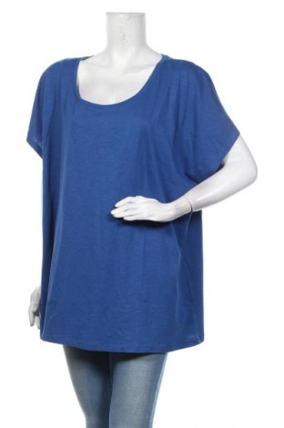 Bluză de femei Sheego, Mărime 3XL, Culoare Albastru, 95% viscoză, 5% elastan, Preț 112,57 Lei