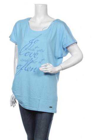 Дамска блуза Sheego, Размер XL, Цвят Син, 50% памук, 50% модал, Цена 37,17 лв.