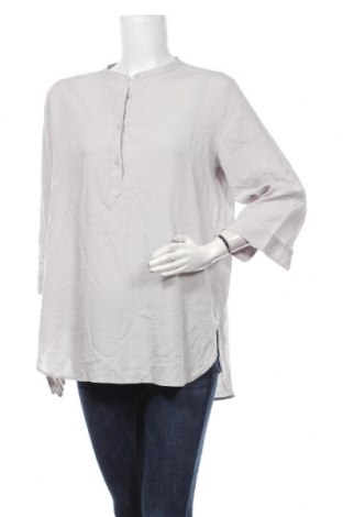 Дамска блуза Uniqlo, Размер XL, Цвят Сив, 77% вискоза, 23% полиестер, Цена 27,30 лв.