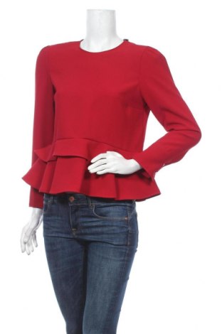 Bluză de femei Zara, Mărime M, Culoare Roșu, Poliester, Preț 106,11 Lei
