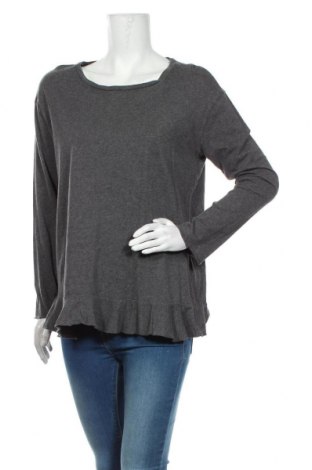 Γυναικεία μπλούζα Zara Trafaluc, Μέγεθος M, Χρώμα Γκρί, Βαμβάκι, Τιμή 7,14 €