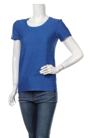 Damen Shirt Maison Scotch, Größe XS, Farbe Blau, 75% Polyester, 18% Metallfasern, 7% Elastan, Preis 57,60 €