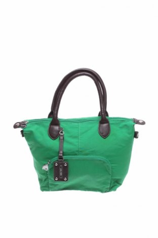 Дамска чанта Adagio, Цвят Зелен, Еко кожа, текстил, Цена 29,40 лв.