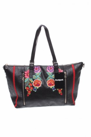 Γυναικεία τσάντα Desigual, Χρώμα Μαύρο, Δερματίνη, Τιμή 82,63 €