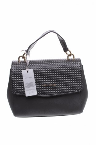 Дамска чанта Laura Ashley, Цвят Черен, Естествена кожа, Цена 115,42 лв.