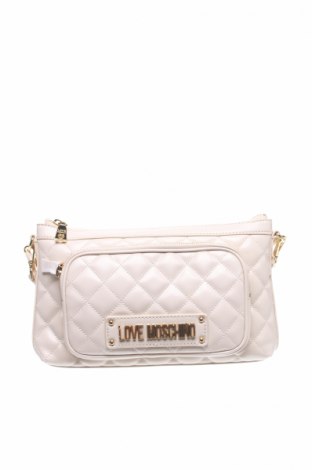 Γυναικεία τσάντα Love Moschino, Χρώμα  Μπέζ, Δερματίνη, Τιμή 189,05 €