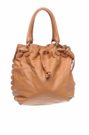 Γυναικεία τσάντα TWINSET, Χρώμα Καφέ, Γνήσιο δέρμα, Τιμή 212,53 €