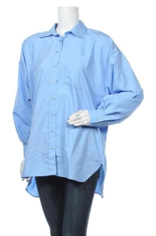Γυναικείο πουκάμισο Defacto, Μέγεθος M, Χρώμα Μπλέ, 65% πολυεστέρας, 35% βαμβάκι, Τιμή 20,63 €