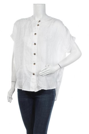 Γυναικείο πουκάμισο Edc By Esprit, Μέγεθος XL, Χρώμα Λευκό, Λινό, Τιμή 17,51 €
