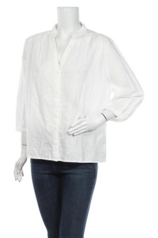 Дамска риза Edc By Esprit, Размер XL, Цвят Бял, 60% лен, 40% памук, Цена 64,35 лв.