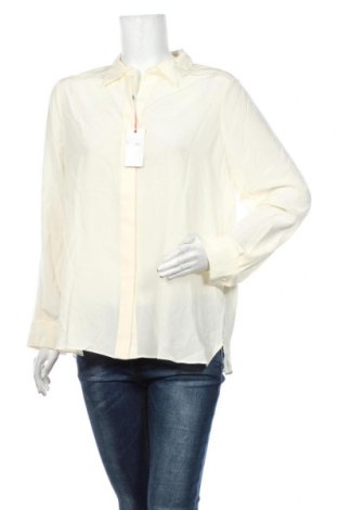 Дамска риза El Ganso, Размер XL, Цвят Екрю, Коприна, Цена 83,30 лв.