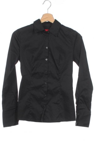 Γυναικείο πουκάμισο Hugo Boss, Μέγεθος XXS, Χρώμα Μαύρο, 70% βαμβάκι, 27% πολυαμίδη, 3% ελαστάνη, Τιμή 80,86 €