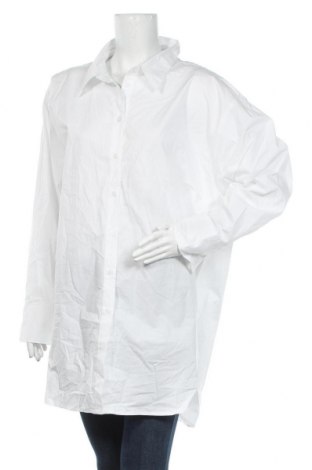 Дамска риза Lindex, Размер XL, Цвят Бял, Памук, Цена 38,35 лв.