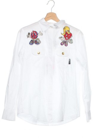 Damska koszula Love Moschino, Rozmiar S, Kolor Biały, 97% bawełna, 3% elastyna, Cena 857,61 zł