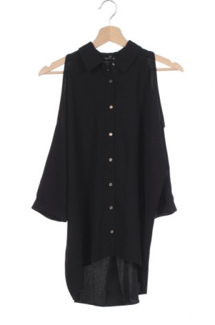 Γυναικείο πουκάμισο River Island, Μέγεθος XS, Χρώμα Μαύρο, Πολυεστέρας, Τιμή 14,85 €