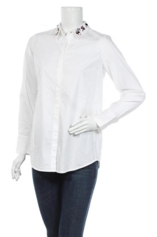 Дамска риза S.Oliver, Размер S, Цвят Бял, 97% памук, 3% еластан, Цена 77,35 лв.